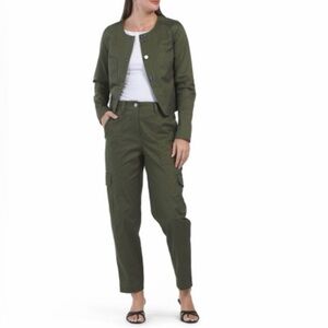 Derek Lam 10 Crosby Green Cargo Pants